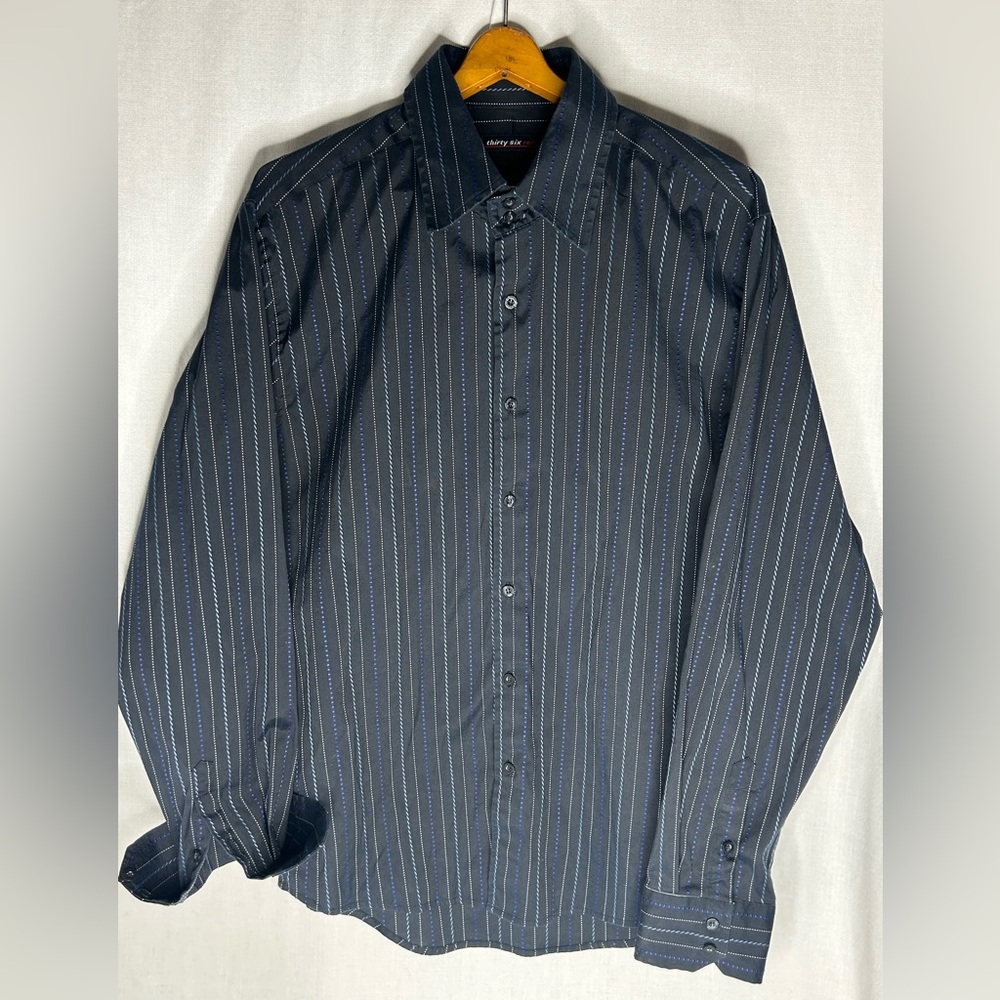 Thirty six red XL Men's Black Striped Shirt